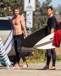 Liam hemsworth (born 13 january 1990) is an australian actor. Brother Bonding Shirtless Liam Hemsworth Surfs With Chris Hemsworth In Australia Chris Hemsworth Shirtless Chris Hemsworth Liam Hemsworth