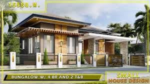 This 3 bedroom bungalow house design can fit in a lot with at least 16 meters frontage width and depth of 18 meters. Small House Design 155 Sqm Floor Area Bungalow House With 4 Bedrooms And 2 Bathrooms Youtube