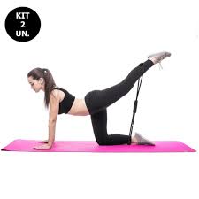 Kit 2 Elasticos Extensores Academia Exercicio Casa Tonificacao Yoga Ginastica Fitness Pilates Multifuncional Em Promocao Ofertas Na Americanas