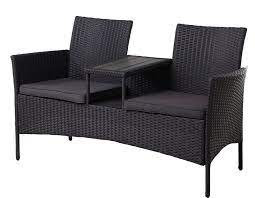 Wer eine gartenbank mit tisch wetterfest haben möchte, der schaut sich unsere bestsellerliste dazu an. Kynast Gartenbank Polyrattan Gartenbank 2 Sitzer Mit Tisch Bank Parkbank Sitzbank Sitzgruppe Garten Online Kaufen Otto