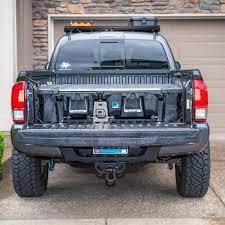 You can remove the storage compartment doors for limited access. Decked Bed Storage 2005 Current Tacomabeast