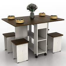 Ruang jadi terasa lebih rapi, luas, dan segar. Jual Meja Makan Lipat Portable Athena Dining Set Kota Tangerang Jakarta Furnishing Tokopedia