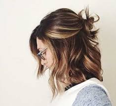 Those wispy pieces at the back of your neck. 15 Cute Buns For Short Hair Short Hairstyles Haircuts 2015 More At Megacutie Co Uk Hair Styles Hair Lengths Medium Hair Styles