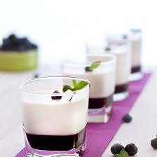 Creamy Panna Cotta With A Soft Layer Of Blueberry Jam At The Bottom In Spanish With Translator Blueberry Jam How Sweet Eats Food