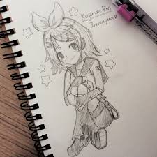 432741 drawings on pixiv, japan. Anime 1044158 Drawing Anime Vocaloid And Kagamine On Favim Com