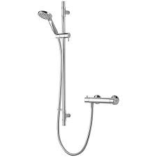 Aqualisa Hiqu Xt Exposed Hp Combi Shower With Adjustable Head Adjustable Shower Head Shower Heads Power Shower