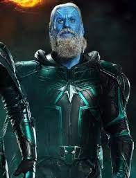 The avengers is based on a comic book superhero team created by stan lee and jack kirby. Who Is The Blue Guy In Captain Marvel Quora