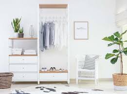Making Room For Guests With The Elvarli Open Storage Unit By Ikea By Www Houseofhawkes Com Open Wardrobe Elvarli Ikea Room