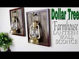 Jackyled has a lot of products to choose. Dollar Tree Diy Lantern Wall Sconce Farmhouse Decor Youtube