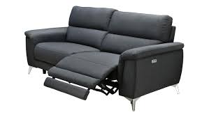 Ladenzeile.de möbel sofas federkern sofa graue federkern sofas. 3 Sitzer Nina Sofa Mit Motor Microfaser Grau Federkern