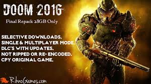 Doom 2016 Repack Only 28 Gb Original Cpy Iso Game Selective Downloads Multiplayer Mode With Languages Snapmap Editor And Credit Video Doom 4 Doom Doom 2016