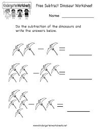 Subtract Dinosaur Worksheet Free Kindergarten Learning Worksheet For Kids Dinosaur Worksheets Free Kindergarten Learning Subtraction