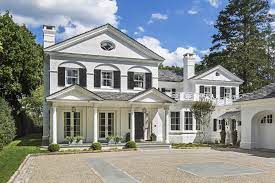 Modern Shoreline Colonial Greenwich Ct Beautiful Exterior Architecture And Details Wadia Associate Colonial Exterior Colonial Style Homes Modern Colonial