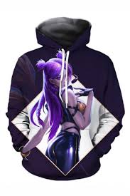 Popular Game Character 3d Printed Dark Purple Long Sleeve Relaxed Fit Unisex Pullover Hoodie Beautifulhalo Com Tons of awesome purple anime wallpapers 1080p to download for free.