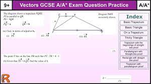 How To Do Vectors A A Gcse Maths Revision Higher Level Worked Exam Ques In 2021 Gcse Maths Revision Gcse Math Math