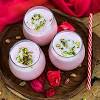 Mango lassi blends sweet mangos with plain yogurt, sugar, milk and ice. 3