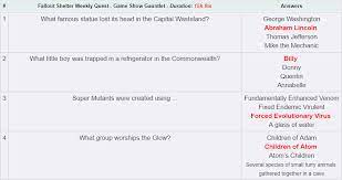 Where would you be in fallout shelter? Steam Community Guide Game Show Gauntlet Answers
