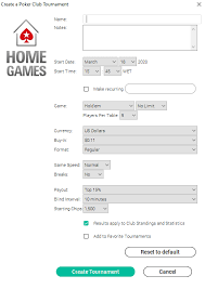 To create your own online poker club, select 'home games' in the main lobby menu, and 'create a poker club'. Guide How To Set Up Pokerstars Home Games Pokernews