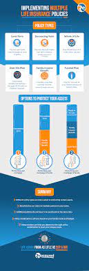 Implementing Multiple Life Insurance Policies Infographic Life Insurance Policy Life Insurance One Life