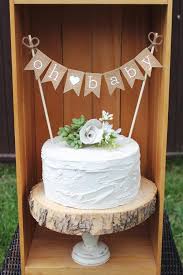 Party Supplies Baby Shower Cake Topper Shabby Chic Cake Topper Baby Banner Baby Name Custom Burlap Cake Banner Party Decor