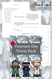 Chloe is a social media expert and sha. Veterans Day Trivia Year Round Homeschooling
