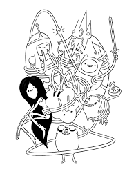 Adventure time coloring pages is my choice for the first post in this cartoon free printable coloring pages blog. Cartoon Network Adventure Time With Finn And Jake Coloring Pages