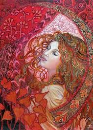 Aphrodite Art Nouveau Love Goddess By Emily Balivet By Misty Kunst Ideen Romantische Gemalde Jugendstil Malerei