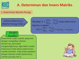 Berapa luas permukaan topi petani/topi caping yang dicat bu siti? 2 Unit Matriks Determinan Dan Invers Matriks Ppt Download