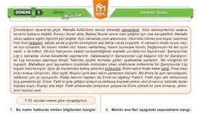 7 Sinif Turkce Denemesi Model Yayinlari Turkceci Net Turkce Testleri