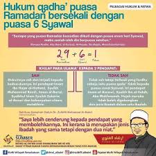 Maybe you would like to learn more about one of these? Niat Puasa 6 Syawal Hukum Gabung Puasa Ganti Qadha Serentak