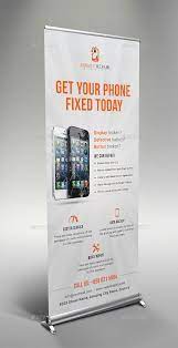 Smartphone Repair Service Roll Up Banner Affiliate Repair Sponsored Smartphone Service Banner Smartphone Repair Cell Phone Repair Shop Mobile Repair