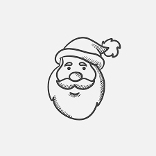 Isolierte Santa Claus Gesicht Umriss Auf Weissem Hintergrund Lizenzfrei Nutzbare Vektorgrafiken Clip Arts Illustrationen Image 91470514