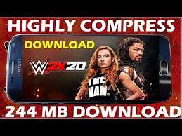 244mb Wwe 2k20 Android Psp Mod Full Game Highly Compressed Download Wwe 2k20 Android Youtube Wwe Game Download Full Games Wrestling Games