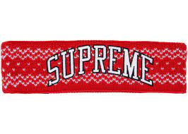 Supreme New Era Arc Logo Headband Fw17 Red New Era Fw17 Supreme