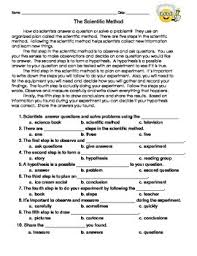 Your students will love these challenging reading comprehension worksheets within this comprehensive unit plan. Scientific Method Reading Comprehension Passage By Suzanne G Tpt