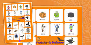 Se pot inlocui paietele cu panglica ingusta de catifea sau saten de culoare neagra pentru realizarea unui contrast puternic. Vocabular De Halloween PlanÈ™Äƒ Cu Imagini È™i Cuvinte