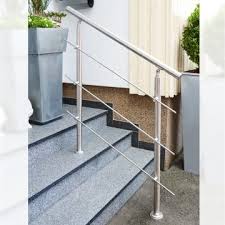 The wall mounting member has a pair of spaced longitudinal side portions adapted for attachment to the. Removable Floor Mounted Stainless Steel Stair Handrail China Manufacturer