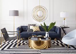 Jonathan Adler Brings Modern American Glamour To Maison Et Objet Gold Living Room Decor Gold Living Room Room Interior