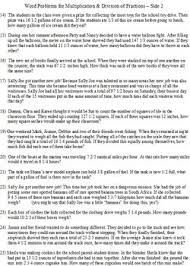 Fraction Word Problems Multiplication Division Word Problems Fraction Word Problems Multiplication And Division