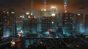 The city, cyberpunk, art, fiction, cyberpunk 2077, cris, ciri. Cyberpunk 2077 Night City Concept Art 4k Wallpaper 3 2258