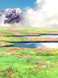 Everything is normal until she meets howl. Howl S Moving Castle Landscapes Ps Favorite Scene In The Whole Movie Ghibli Artwork Anime Scenery Studio Ghibli Background