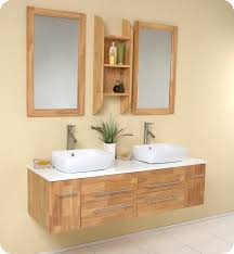 Regardless, ensure stability of the heavy sink and imagine that in rare occasions, this reservoir might be filled with water, prepare the. Bellezza Natural Wood Modern Double Vessel Sink Bathroom Vanity Bello Bath And Kitchen