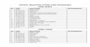 Dengan bahasa seseorang dapat mengungkapkan ide, gagasan, pikiran, dan keinginan dalam menyampaikan pendapat dan informasi. Contoh Tabel Jadwal Kegiatan Sehari Hari Dalam Bahasa Inggris Dapatkan Contoh