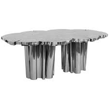 Fortuna Dining Table In Stainless Steel Stainless Steel Dining Table Dining Table Unique Dining Tables