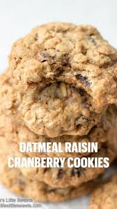 Oatmeal Raisin Cranberry Cookies The Best Oatmeal Cookies Recipe In 2020 Cookie Recipes Cranberry Cookies Easy Cookie Recipes