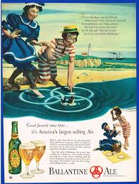 Image result for White 1957 Ballatine Ale Company