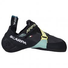 scarpa womens arpia climbing shoes black aqua 35 eu