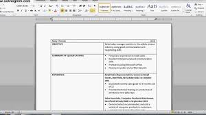 The correct resume format will perfectly . How To Make A Resume With A Table Part 2 Microsoft Word Youtube