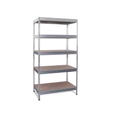 Etagere Metal Gris Zingue 5 Tablettes L 90 X H 176 X P 40 Cm Ar Storage Solutions Etagere Metal Tablette Etagere