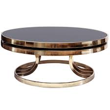 Italian Brass And Glass Swivel Coffee Table 1stdibs Com Coffee Table Glass Furniture Glass Coffee Table